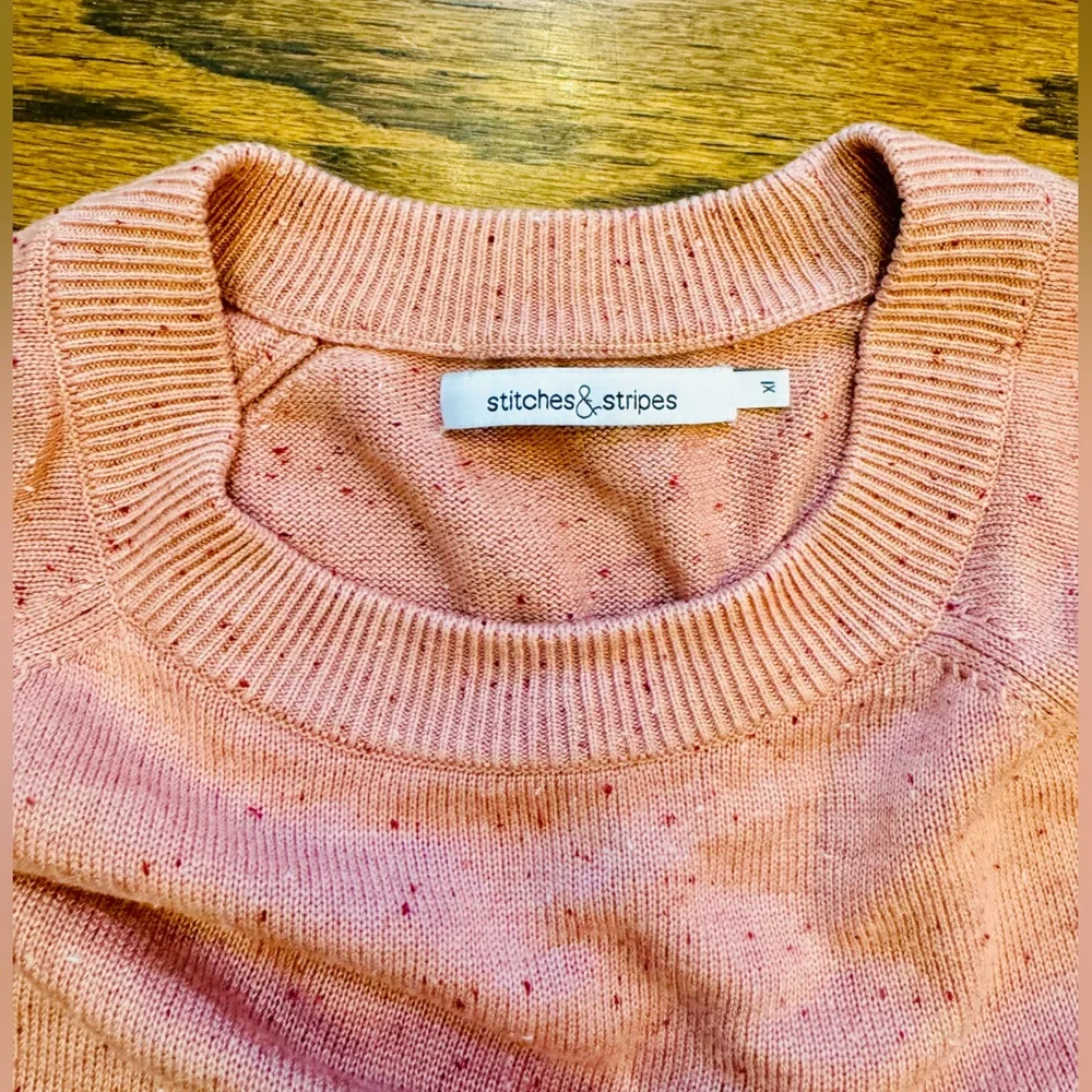Stitches & Stripes Jaelynn Crewneck Sweater, pink, XL